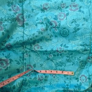 fancy blue floral sewing fabric